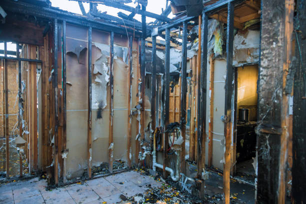 Professional Fire Damage Repair technician working in Columbus, WI